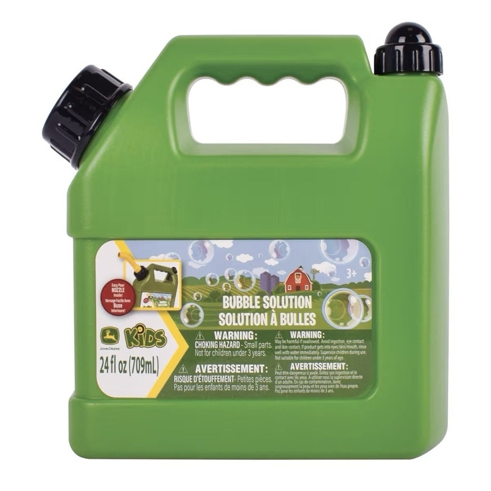 NEW Sunny Days John Deere Kids Bubble Solution With Easy Pour Nozzle 24oz